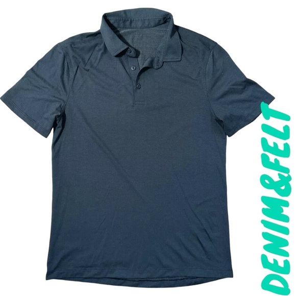 Lululemon Men’s Activewear Navy Blue Evolution Polo Shirt | PRELOVED!! 🏌️‍♂️⛳️ - Picture 1 of 10